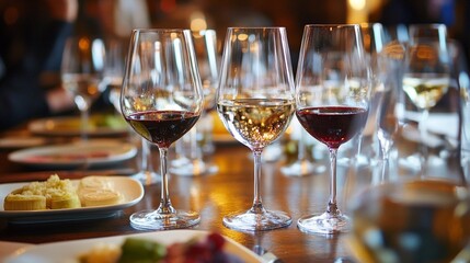 glasses of champagne on table