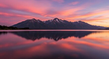 Obraz premium sunrise over the lake