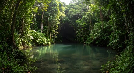 river in the forest