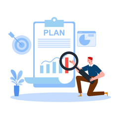 Business Plan Analysis Illustration