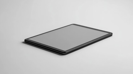 Modern tablet device, simple and sleek design