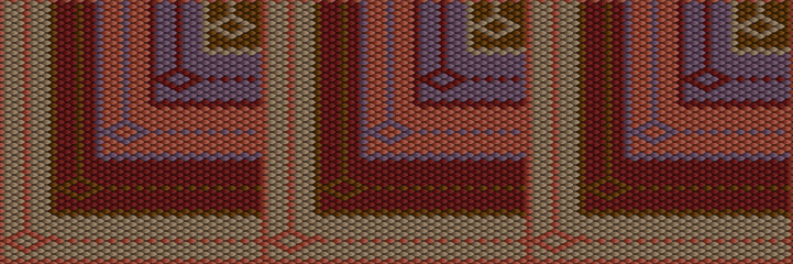 Desert Scales: Navajo-Inspired Geometric Pattern