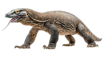 Fototapeta premium Komodo Dragon, Powerful Reptile Profile
