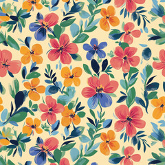 아름답게 핀 꽃의 패턴