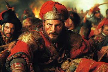 Intense confrontation in the Ottoman Hungarian War 1521 to 1526 showcasing battle fervor and emotion