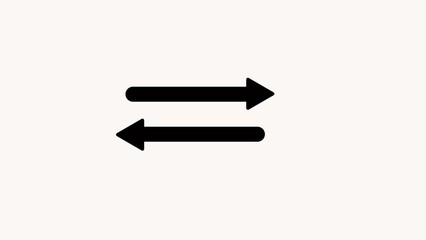 Neon arrows symbol icon. The green-and orange color arrow, points down and up. 