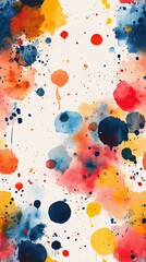 Enchanting colorful watercolor background with dreamy shades and beautiful flowing patterns Seamless Texture