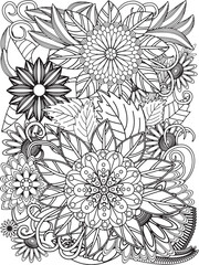 Flowers Coloring Pages For Adultes