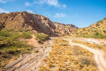 View at the nature near Khewra Salt Mines in Pakistan