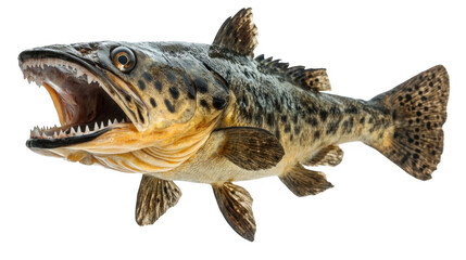 Naklejka premium Giant Snakehead Fish, Detailed Close up