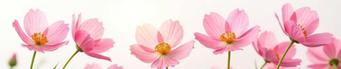 Obraz premium Delicate cempasuchil petals with a subtle sheen, nature, white background