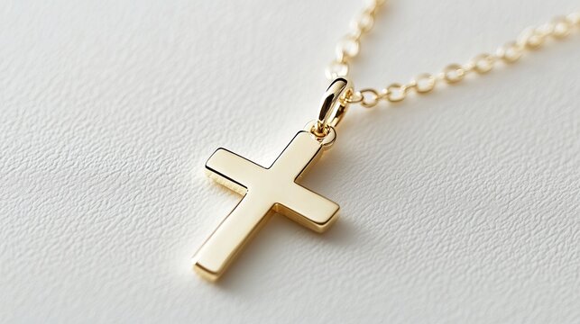 gold cross necklace