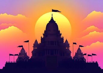 Obraz premium Rath yatra of Lord Jagannath poster, banner, background