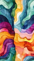 Lively colorful abstract background featuring bright hues and soft blends for creative use Seamless Texture