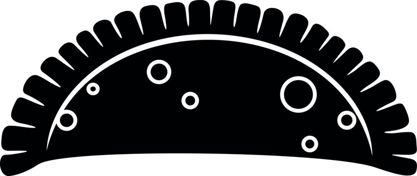 Cheburek logo. Isolated cheburek on white background