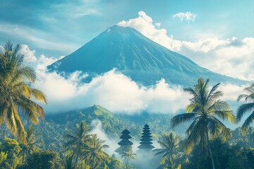 Beautiful bali landscape for nyepi day celebration.