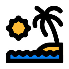 beach fill color style