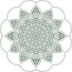 Beautiful flower art and mandala vector design