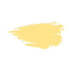 Yellow paint brush stroke