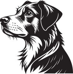 a vector silhouette image of a dog graphics-icon (29).eps