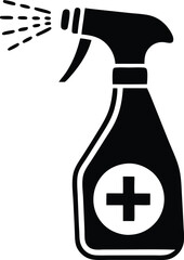 Disinfection spray icon isolated on white background. Vector