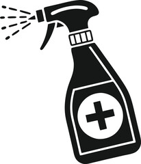 Disinfection spray icon isolated on white background. Vector