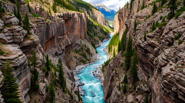 Cline River Canyon, Kootenay Plains, Alberta, Canada