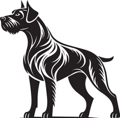 Obraz premium a vector silhouette image of a dog graphics-icon (6).eps