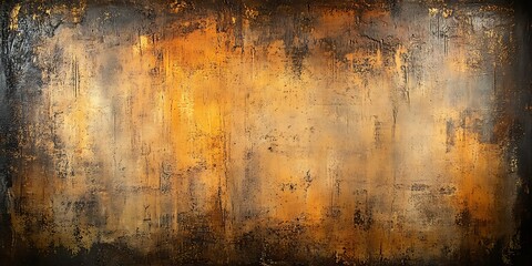 Abstract gold and brown textured art