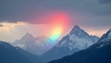Obraz premium sunrise over the mountains