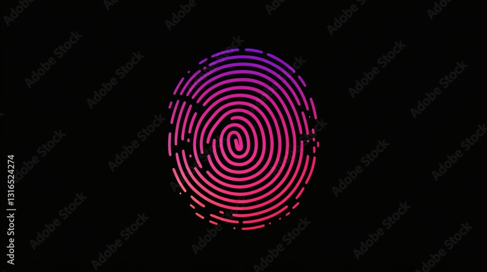 Poster abstract pink purple circular fingerprint design graphic modern swirl pattern background image digit