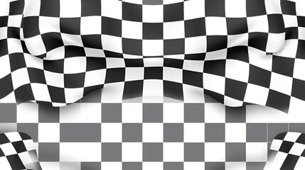 Race checker flag seamless pattern. Checkered pattern. Banner seamless chessboard, checkerboard texture. Wide checker grid background. Square black and white rally checker texture