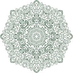 Beautiful flower art and mandala vector design