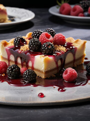 Berry Tart with a Touch of Sweet Temptation