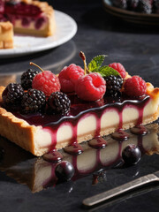 Berry Tart with a Touch of Sweet Temptation