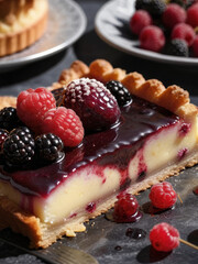 Berry Tart with a Touch of Sweet Temptation