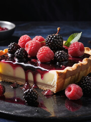 Berry Tart with a Touch of Sweet Temptation