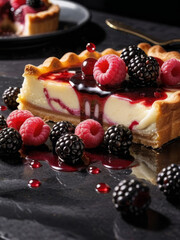 Berry Tart with a Touch of Sweet Temptation