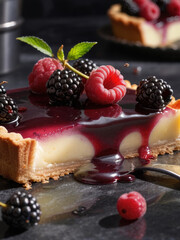 Berry Tart with a Touch of Sweet Temptation