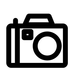 camera outlined black style