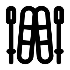 snowboard outlined black style