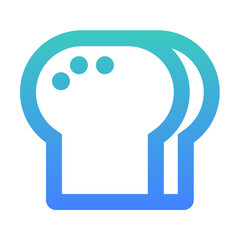 bread outlined gradient style