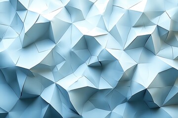 Obraz premium Abstract Low Poly Blue Background Geometric 3D Crystalline Texture