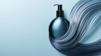 Obraz premium A woman applying a refreshing facial serum, with a radiant glow on her skin.