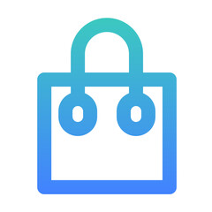 tote bag outlined gradient style