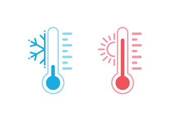 Thermometer icons illustration