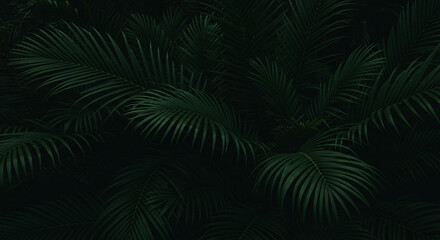 green palm leaf, background, Generative AI