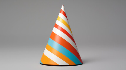 Colorful Striped Party Hat Celebration Cone Festive Decoration