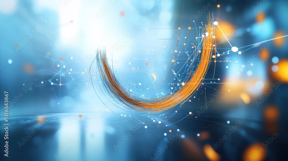 Poster dynamic technology visualization digital space graphic design abstract environment close-up viewpoin