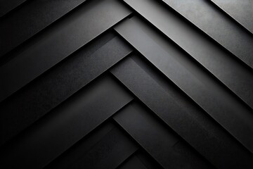 Obraz premium Abstract Black Leather Texture Background Diagonal Stripes, Modern Design